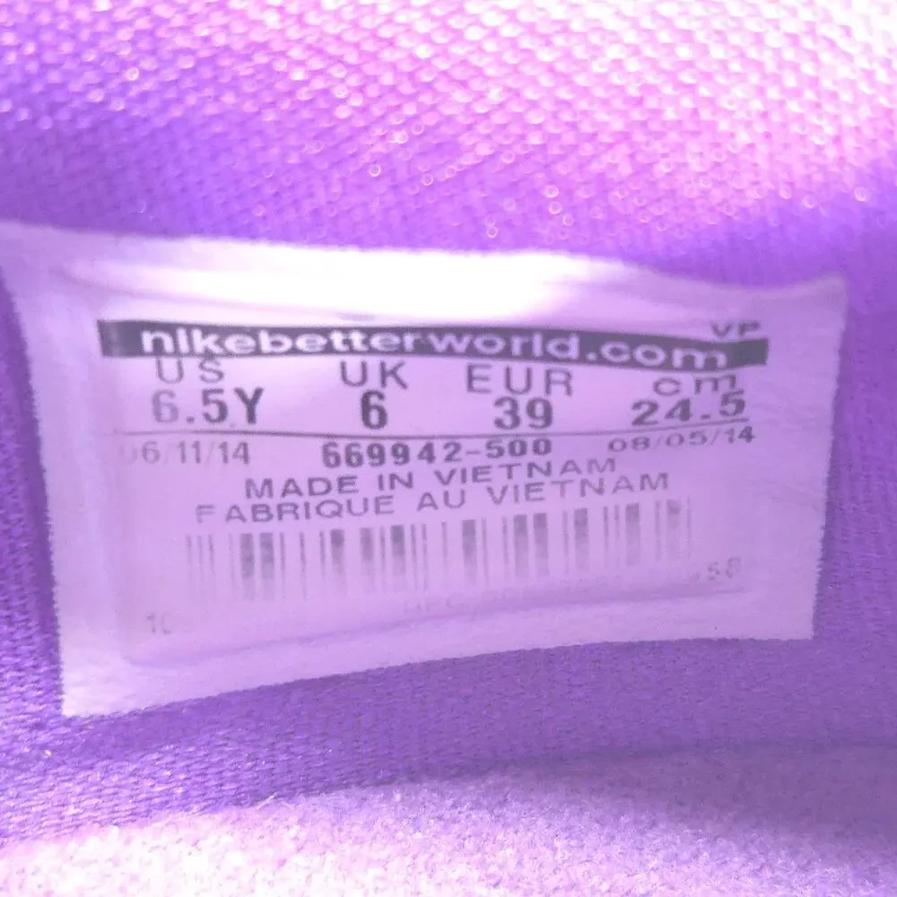 Nike KD VII 534 Athletic Lace Up Shoe Youth Boys Size 6.5 669942-500 Purple